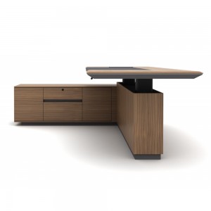 Sleek Wood Modern Height Adjustable Table